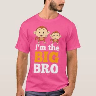 Im The Big Bro, Cute Monkey Brothers  by Zany Brai T-Shirt