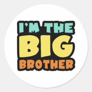 I'm The Big Brother Classic Round Sticker