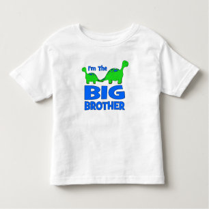 I'm the BIG Brother! Custom Dinosaur Design Toddler T-Shirt