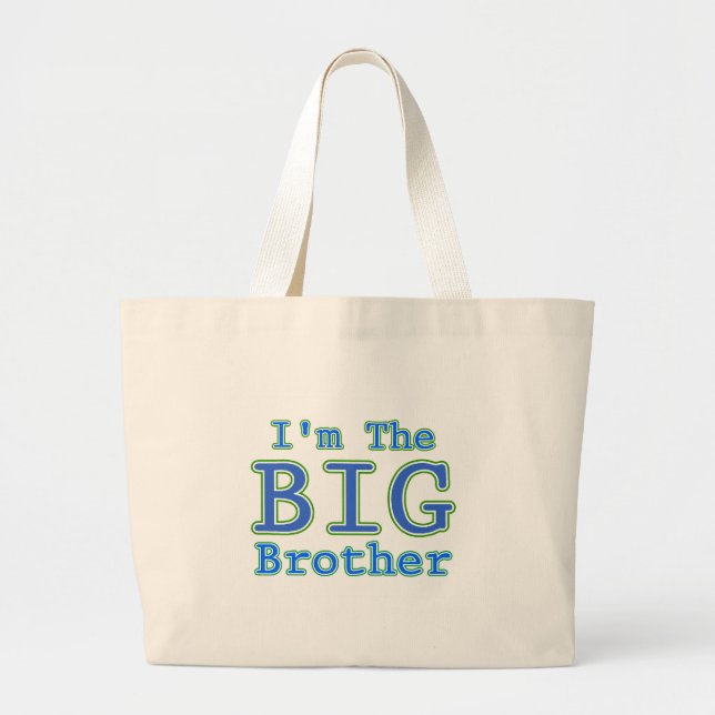 I'm the Big Brother Large Tote Bag (Front)