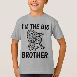 I'M THE BIG BROTHER MONKEY Kids T-Shirts