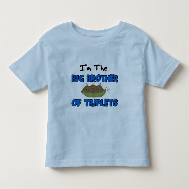 Im the BIG BROTHER of TRIPLETS (African American) Toddler T-Shirt (Front)