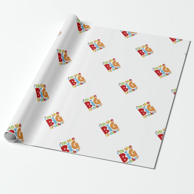 IM THE BIG BROTHER WRAPPING PAPER (Unrolled)
