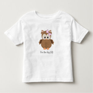 I'm the big SIS woodland owl / new big sister gift Toddler T-Shirt