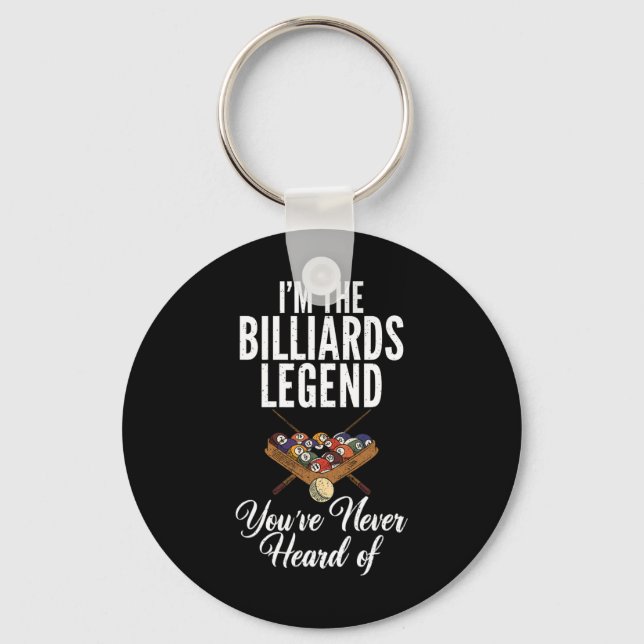 Im The Billiards Legend Youve Never Heard Of Pool  Key Ring (Front)