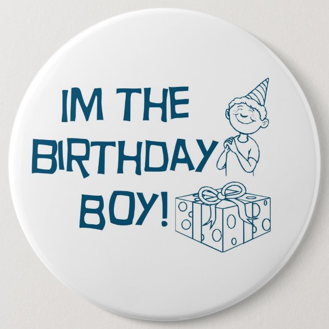 I'm the Birthday Boy Button - Customised (Front)
