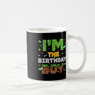I'm The Birthday Boy Pixel Gamer Party Matching Fa Coffee Mug