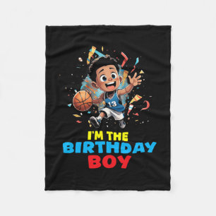 I'm The Birthday Boy Sketll Fun Party Toddler Kids Fleece Blanket