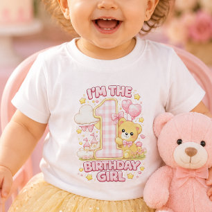 I'm the Birthday Girl Baby T-Shirt Pink Theme