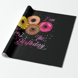 I'm The Birthday Girl Donut Birthday Party Theme Wrapping Paper