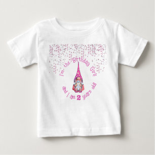 I'm The Birthday Girl Gnome - With Age Baby T-Shirt