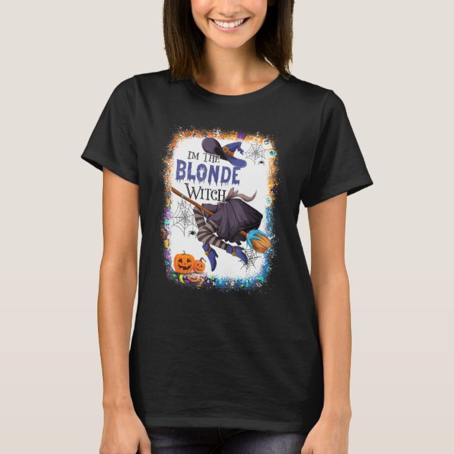 I'm The Blonde Witch Halloween Matching Group Cost T-Shirt (Front)