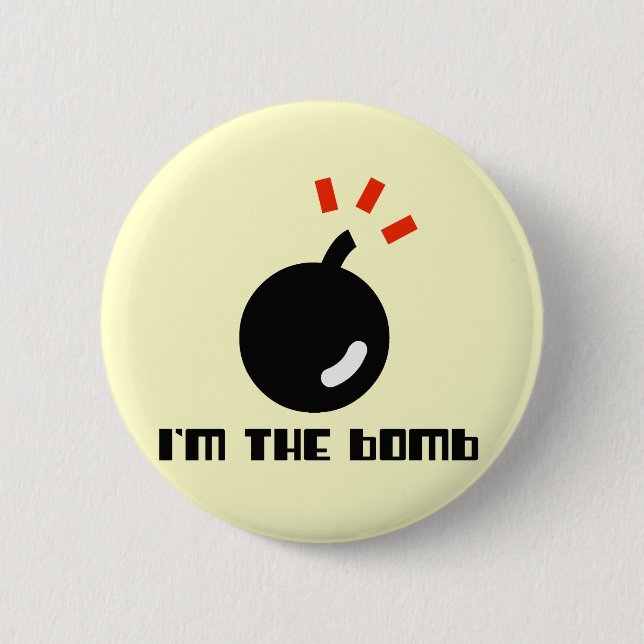 I'm The Bomb 6 Cm Round Badge (Front)