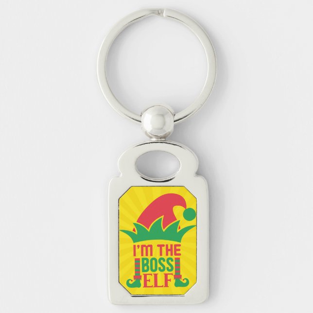 I'm The Boss Elf-16808 Key Ring (Front)