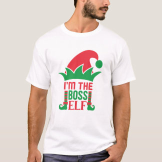 I'm The Boss Elf Funny Elf Christmas T-Shirt