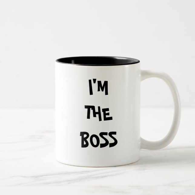 I'M THE BOSS Two-Tone COFFEE MUG (Right)
