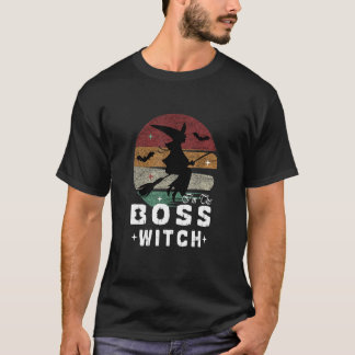 I'm The Boss Witch Cute Witchy Halloween Witch Cov T-Shirt