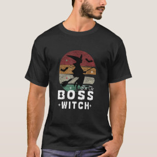 I'm The Boss Witch Cute Witchy Halloween Witch Cov T-Shirt