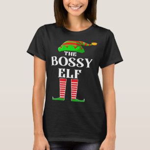 I'm the Bossy Elf Family Matching Costume Christma T-Shirt