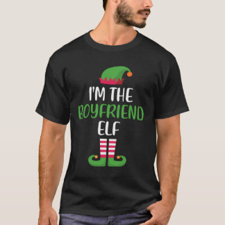 I'M The Boyfriend Elf Matching Family Group Christ T-Shirt