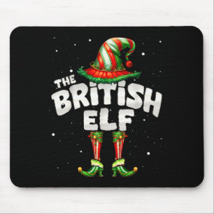 I'm The British Elf Family Matching Group Christma Mouse Pad
