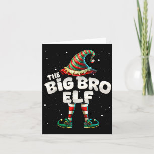 I'm The Brother Elf Family Matching Group Christma Card