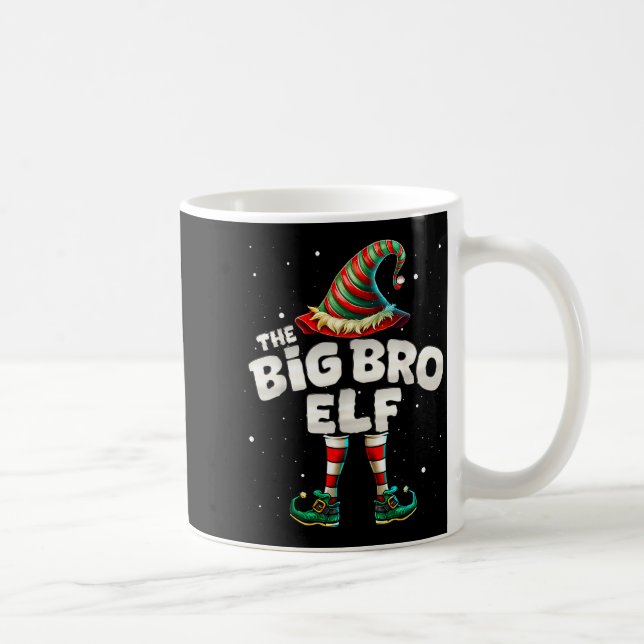 I'm The Brother Elf Family Matching Group Christma Coffee Mug (Right)