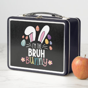 I'm The Bruh Bunny Easter Matching Metal Lunch Box