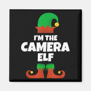 I'm The Camera Elf Family Pajama Christmas Man Pho Magnet