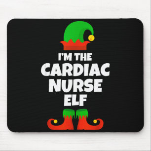 I'm The Cardiac Nurse Elf Family Pajama Christmas  Mouse Pad