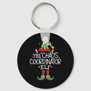 I'm The Chaos Coordinator Elf Fun Christmas Matchi Key Ring