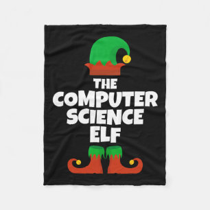 I'm The Computer Science Elf Family Pajama Christm Fleece Blanket