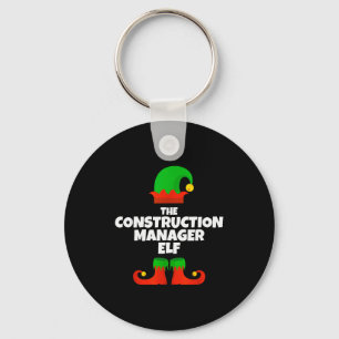 I'm The Construction Manager Elf Family Pajama Chr Key Ring