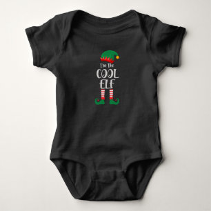 Im The Cool Elf Matching Christmas Baby Bodysuit