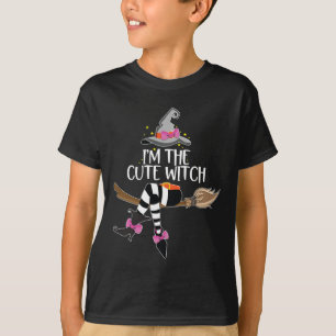 Im The Cute Witch Halloween Matching Group Costume T-Shirt