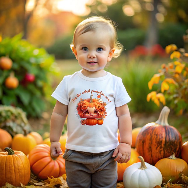 I'm the cutest Thanksgiving pumpkin! Baby T-Shirt (Creator Uploaded)