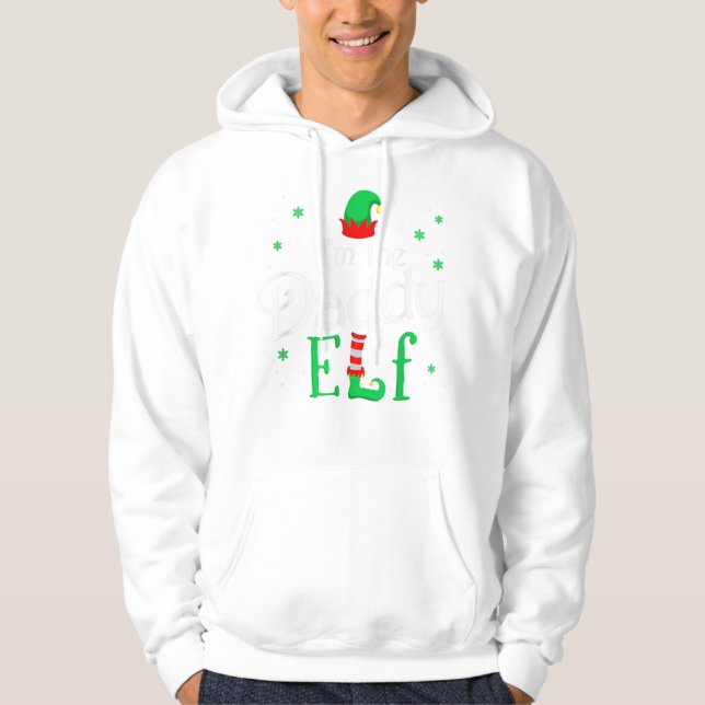 I'm The Daddy Elf Funny Group Matching Hoodie (Front)