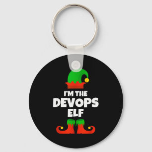 I'm The Devops Elf Family Pajama Christmas Enginee Key Ring