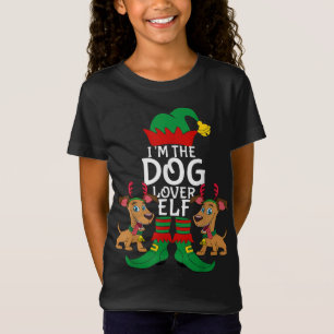 I'm The Dog Lover Elf Matching Christmas Pet Owner T-Shirt