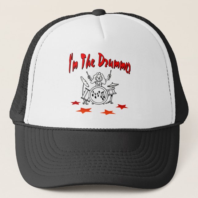 I'm The Drummer Trucker Hat (Front)