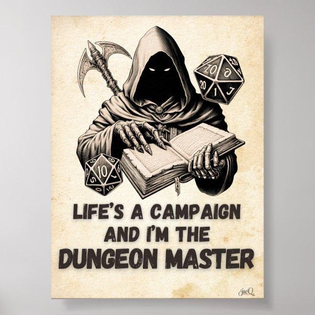 I'm the Dungeon Master Gaming Poster (Front)