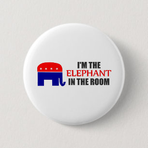 I'm the Elephant in the Room 6 Cm Round Badge