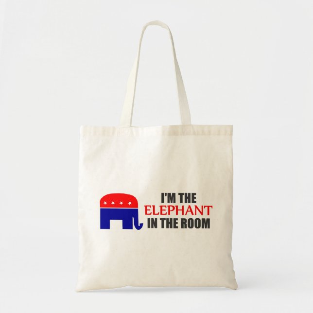 I'm the Elephant in the Room Tote Bag (Front)