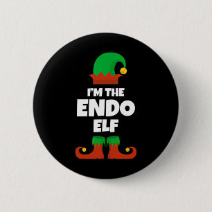 I'm The Endo Elf Family Pajama Christmas Funny End 6 Cm Round Badge
