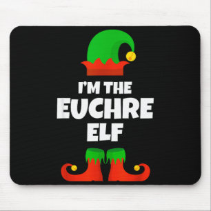 I'm The Euchre Elf Family Pajama Christmas Funny P Mouse Pad