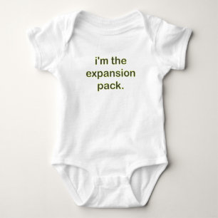 I'm The Expansion Pack (Ylw/Bk) Baby Bodysuit