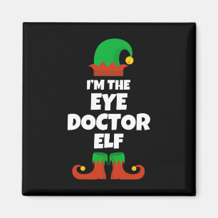 I'm The Eye Doctor Elf Family Pajama Christmas Fun Magnet