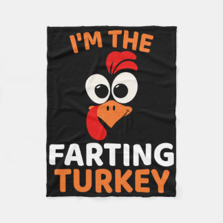 I'm The Farting Turkey Fleece Blanket