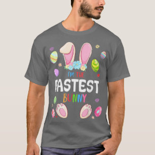 I'm The Fastest Bunny Easter Party Matching Family T-Shirt