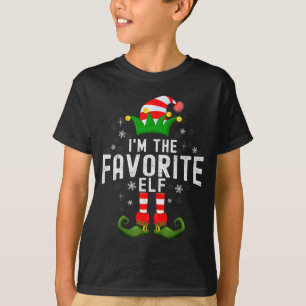 I'm The Favorite Elf Christmas Family Pjs Costume  T-Shirt
